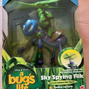 Mattel A Bug's Life Sky Spying Flik Figure - Blue and Green